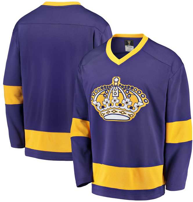 Men%27s Los Angeles Kings Custom Purple Adidas Jersey->customized nhl jersey->Custom Jersey